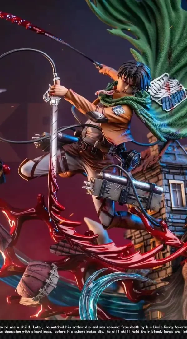 【In Stock】DT Studio Attack on Titan Levi·Ackerman VS Beast Titan Resin Statue