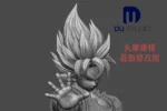【Pre order】DU Studio 1/6 & 1/4 Super Saiyan 1 Goku with LED - Image 9