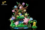 【Pre order】DM-STUDIO Pokemon ecological series Clefairy&Jirachi Resin Statue - Image 3