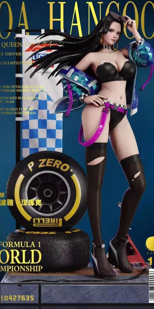 【In Stock】Puffer studio One Piece Boa Hancock racing girl Resin Statue