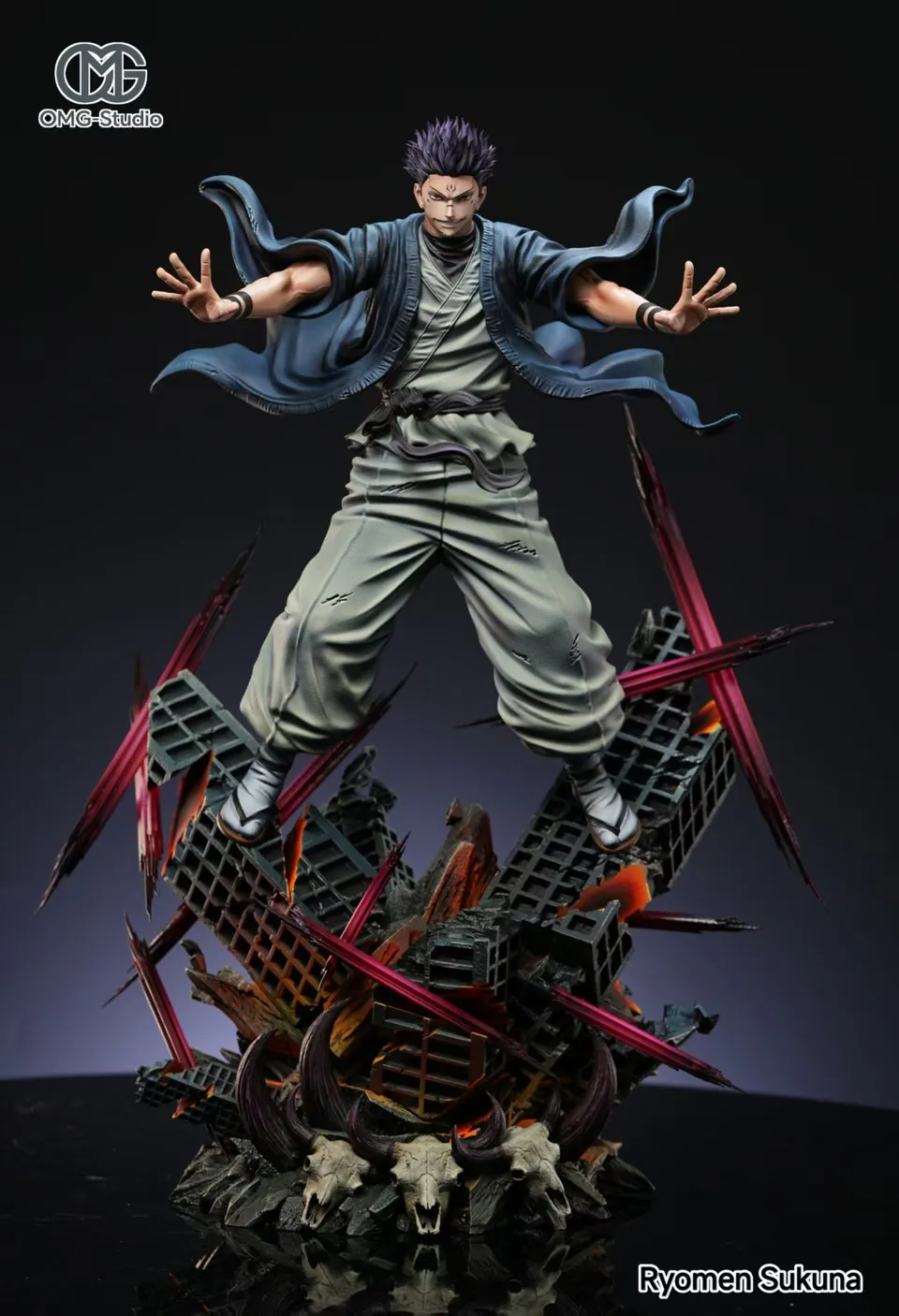 a207f22ba07cb347 【Pre order】OMG Studio1/6 Jujutsu Kaisen Ryomen Sukuna Resin Statue - Image 1