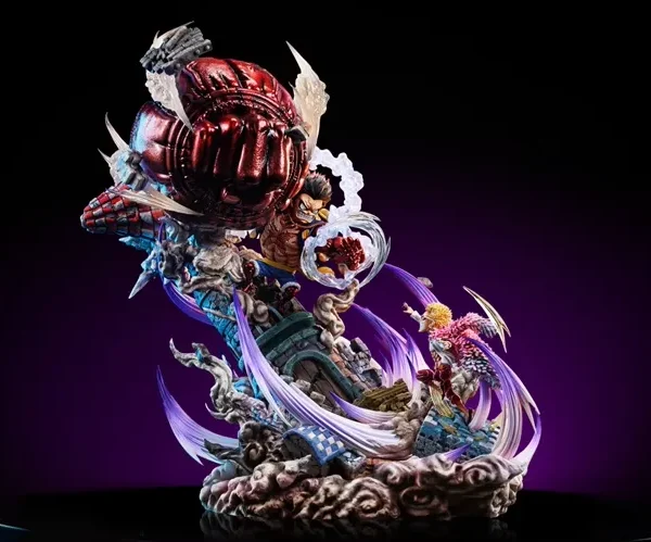 【In Stock】G5-Studio One Piece gear 4 Monkey D. Luffy Vs Donquixote Doflamingo Resin Statue