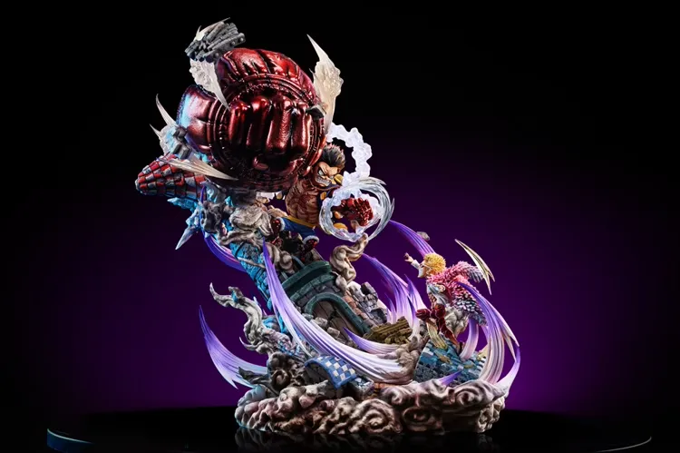a40ac818e6c257d1 【In Stock】G5-Studio One Piece gear 4 Monkey D. Luffy Vs Donquixote Doflamingo Resin Statue - Image 1