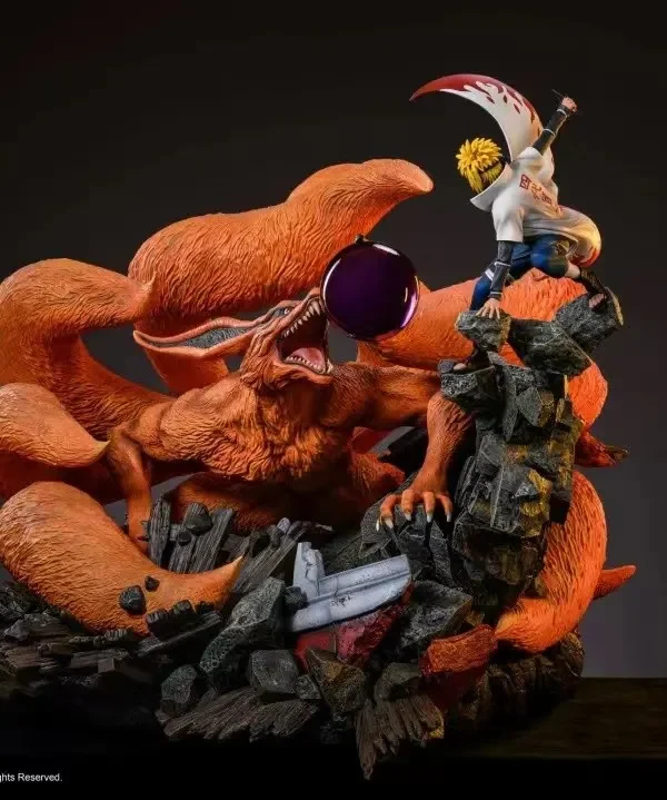 【In Stock】HEX Collectibles Naruto Namikaze Minato Vs Kurama Ultimate Diorama Statue (Copyright)