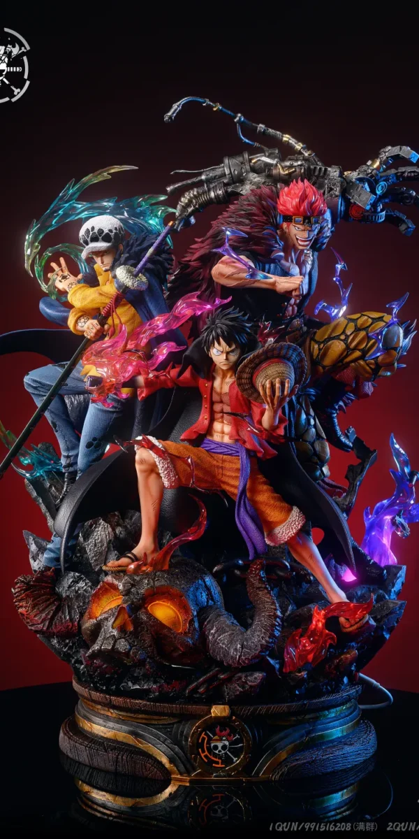 【In Stock】LX-Studio One Piece Luffy LAW Kid Resin Statue Deposit