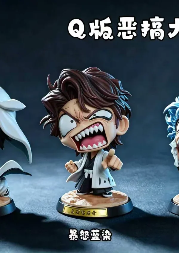 【Pre order】HXHENG Studio Q Version Resin Statue Set Ulquiorra Cifer & Aizen Sousuke & Grimmjow Jaegerjaques BLEACH
