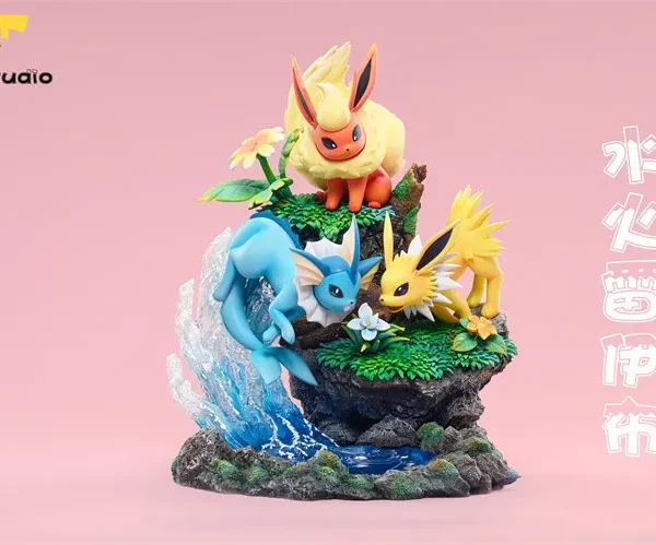 【In Stock】DM-STUDIO Pokemon Eevee family Resin Statue