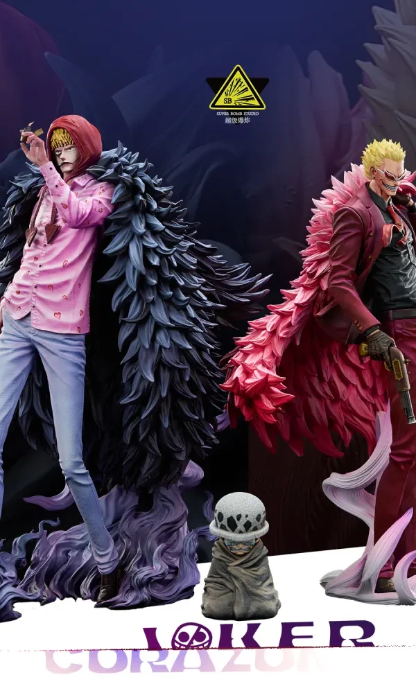 【Pre order】Super Bomb Studio - One Piece Donquixote Rosinante & Donquixote Doflamingo & Childhood Trafalgar D. Water Law