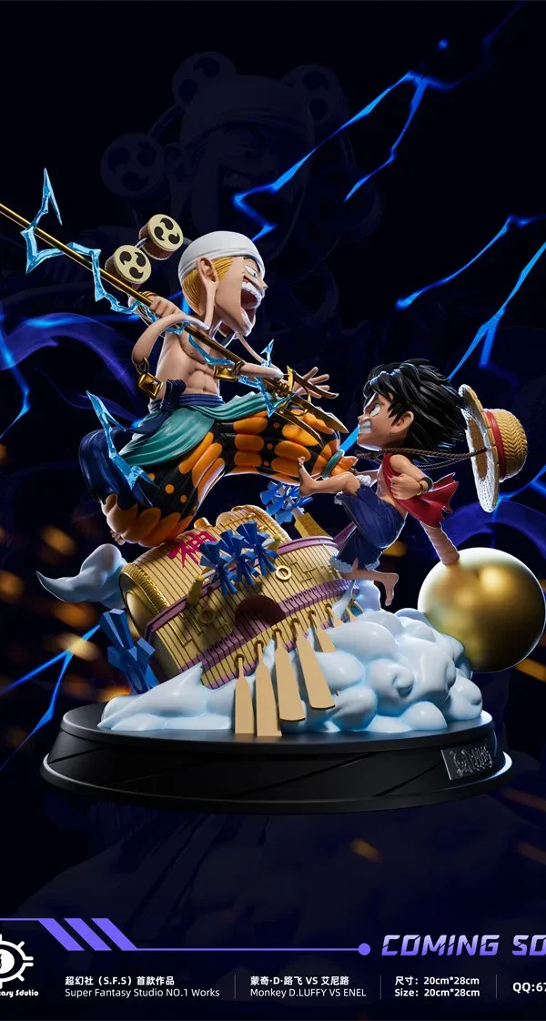 【Pre order】Super Fantasy Sdutio One Piece SD Luffy vs Enel Resin statue