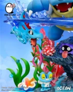 【In Stock】EGG-Studio Pokemon Ocean Family Blastoise Resin Statue - Image 8