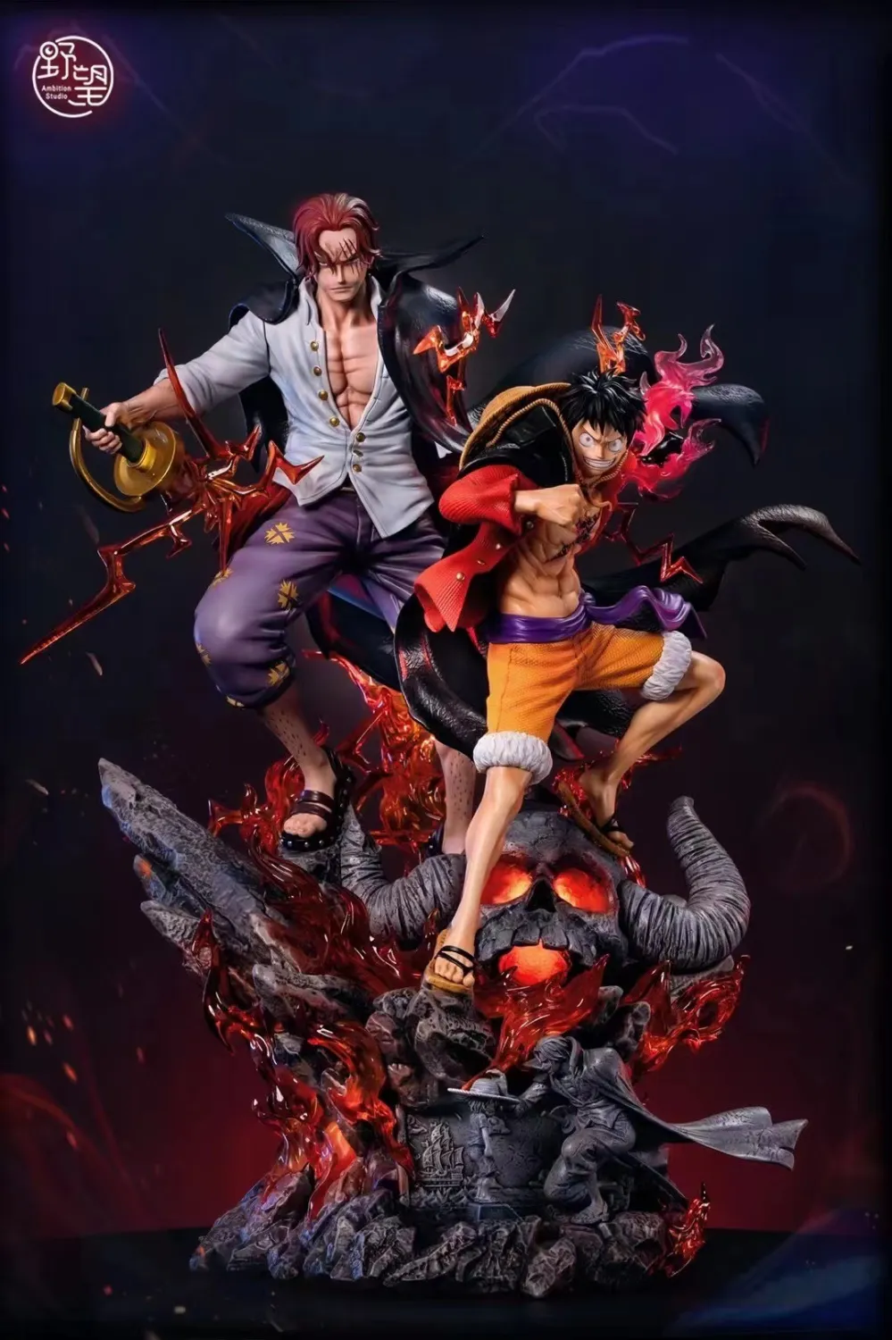 c3a8a28c0f1fd646 【Pre order】Ambition Studio One Piece Luffy&Shanks Resin Statue - Image 1