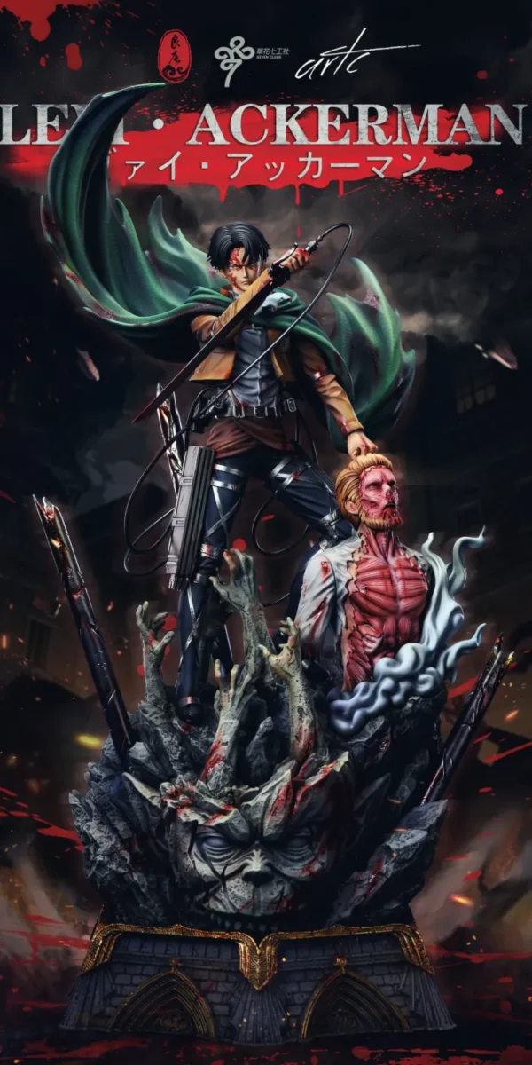 【Pre order】LC Studios Attack on Titan Levi·Ackerman 2.0 with Zeke Jaeger Resin Statue Deposit
