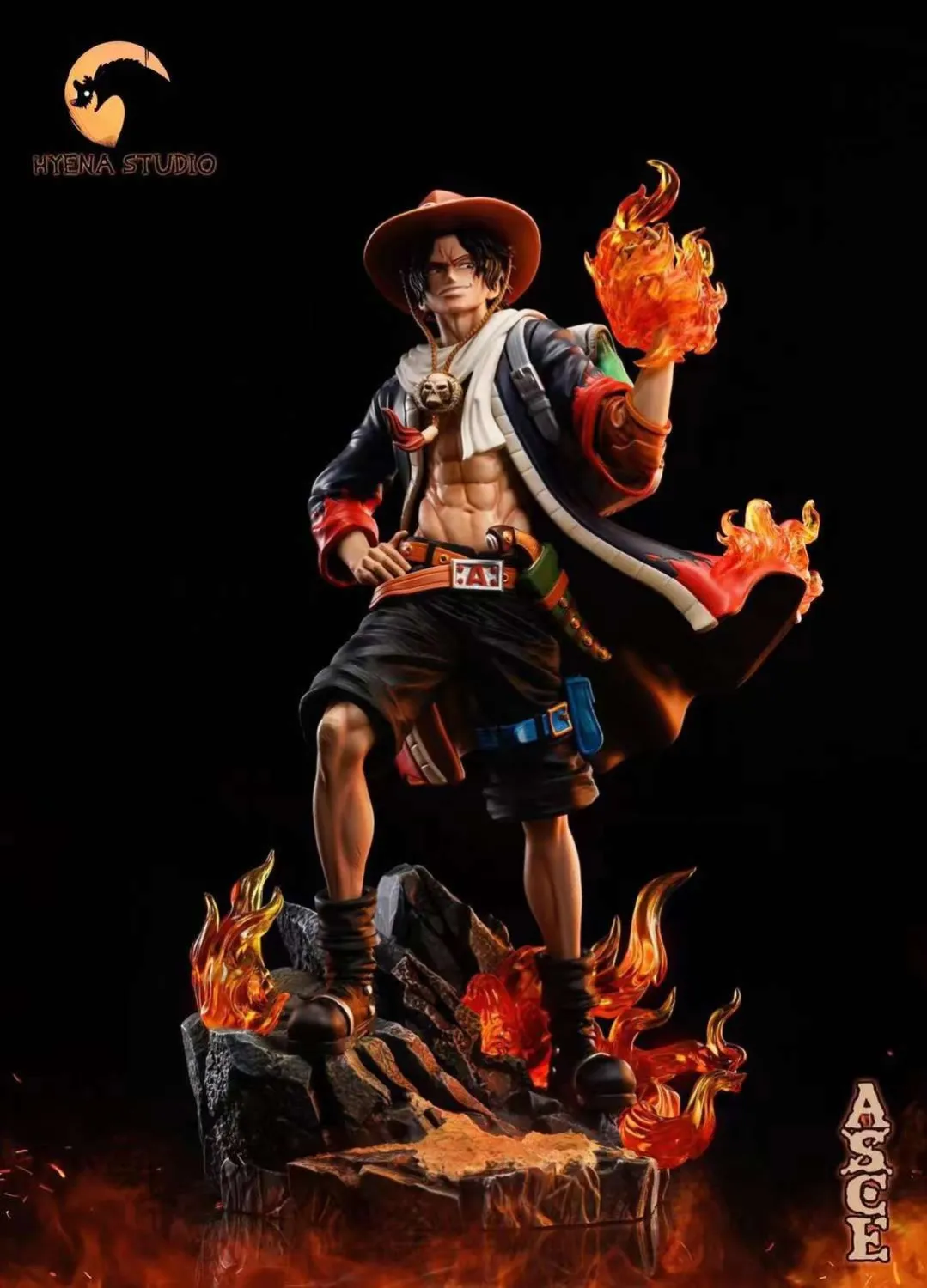 c4ec3c40f6430f07 【Pre order】HYENA Studios One Piece Portgas·D· Ace Resin Statue - Image 1