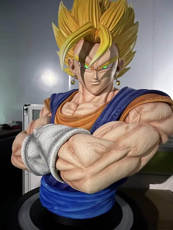 c63c7579293660c8 【Pre order】QD Studio Gogeta&Vegetto 1/1 Bust with LED - Image 1
