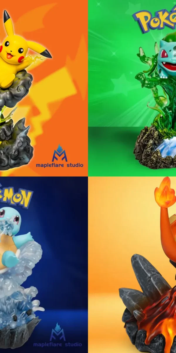 【Pre order】Mapleflare Studio - Pokemon Pikachu & Charizard & Bulbasaur & Squirtle
