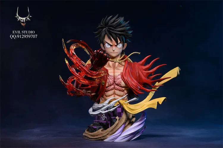 c7e75294d5bb5399 【In Stock】EVIL Studio One Piece Monkey D Luffy Bust Resin Statue - Image 1