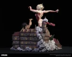 【In Stock】CHIKARA STUDIO Attack on Titan The Female titan VS Kyojin Resin Statue - Image 6