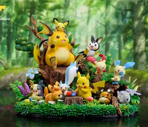【Pre order】DM STUDIO Pokemon Electric type family Resin Statue