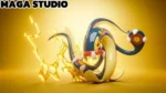 【Pre order】Maga Studio 1/20 Pokemon Canari & Eelektross - Image 4