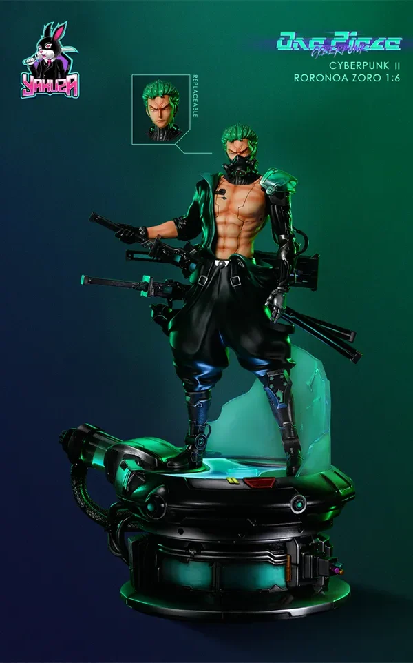 【Pre order】YAKUZA studio One Piece Cyberpunk Zoro 1/6 Scale Resin Statue Deposit