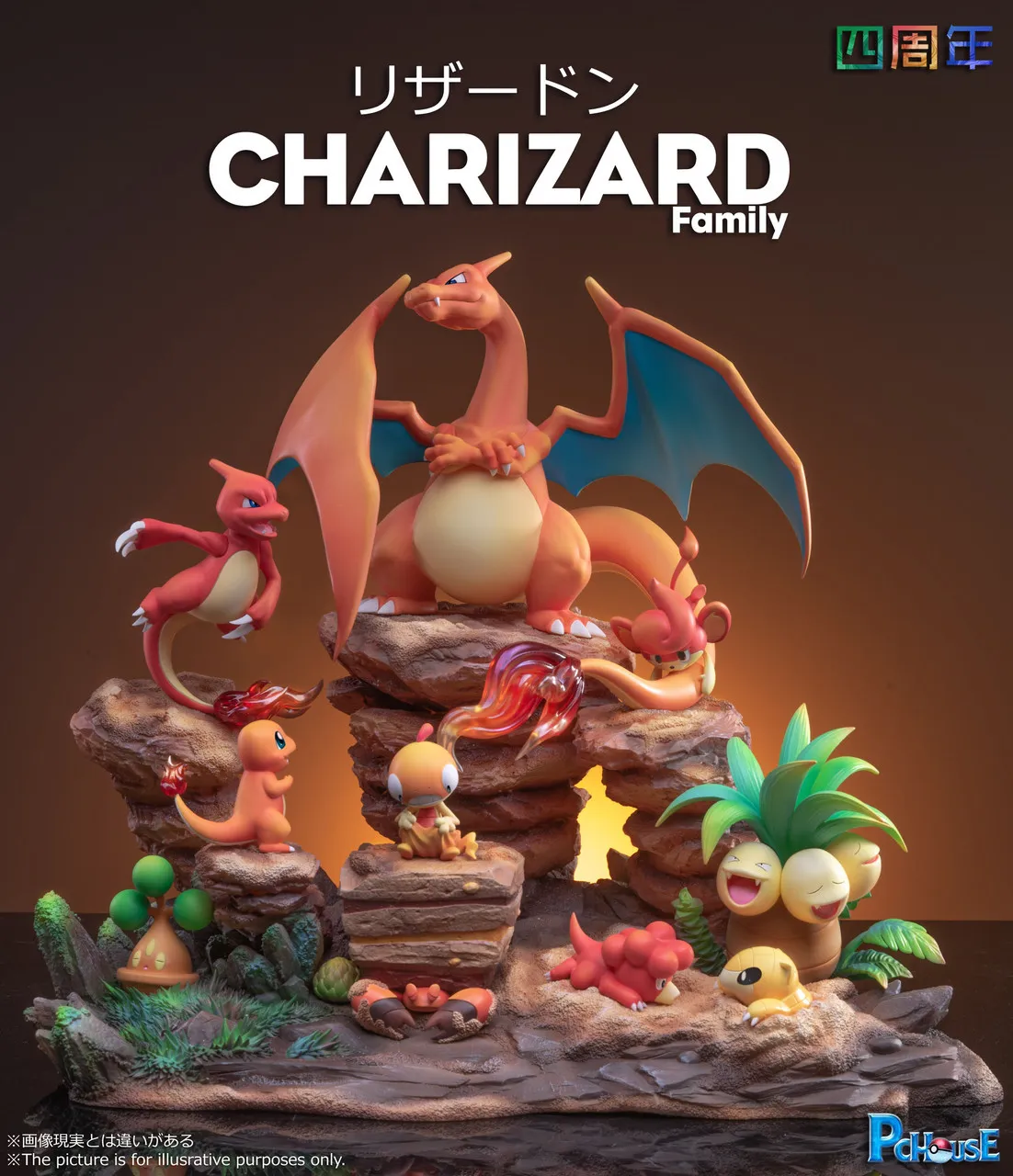 e376e16d80779149 【Pre order】PC House Pokemon Charizard Family - Image 1
