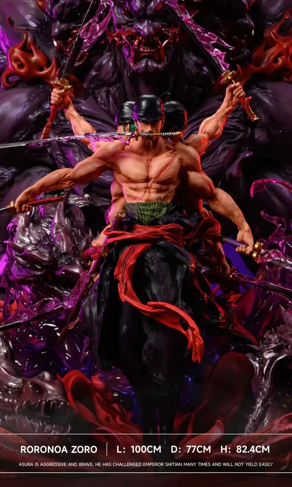 【In Stock】Iron Curtain Studio One Piece Asura Roronoa Zoro Resin Statue
