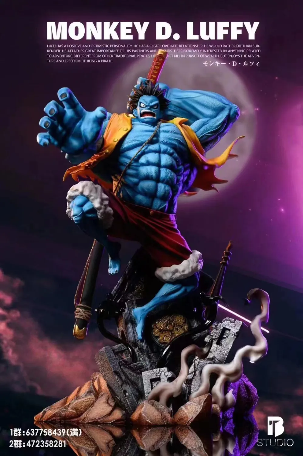 e5c042fe10a375d2 【Pre order】BT Studio One Piece Luffy Nightmare Resin Statue - Image 1