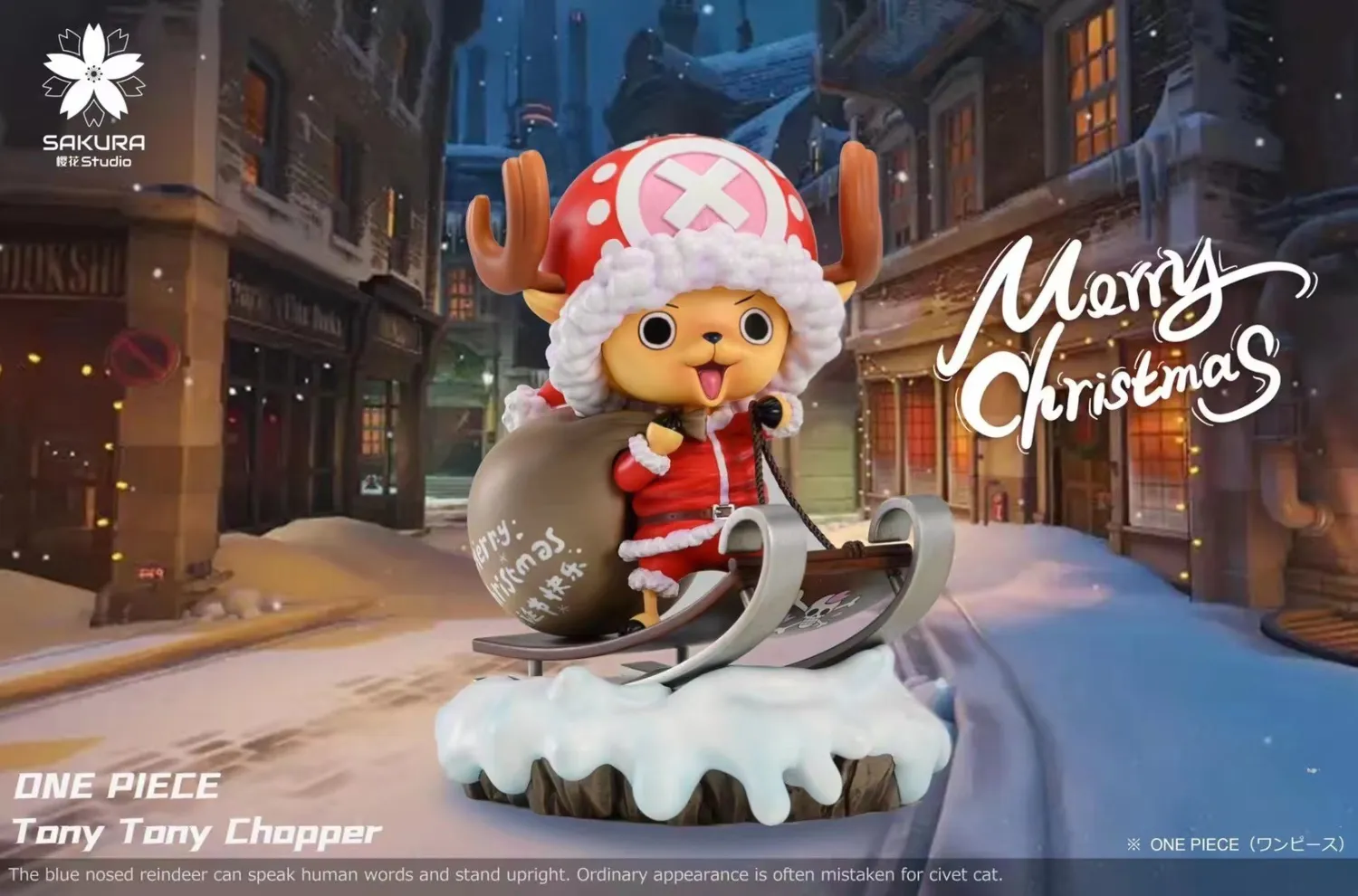 e96e07f3787ceff4 【Pre order】SAKURA Studio One Piece Christmas Chopper Resin Statue - Image 1
