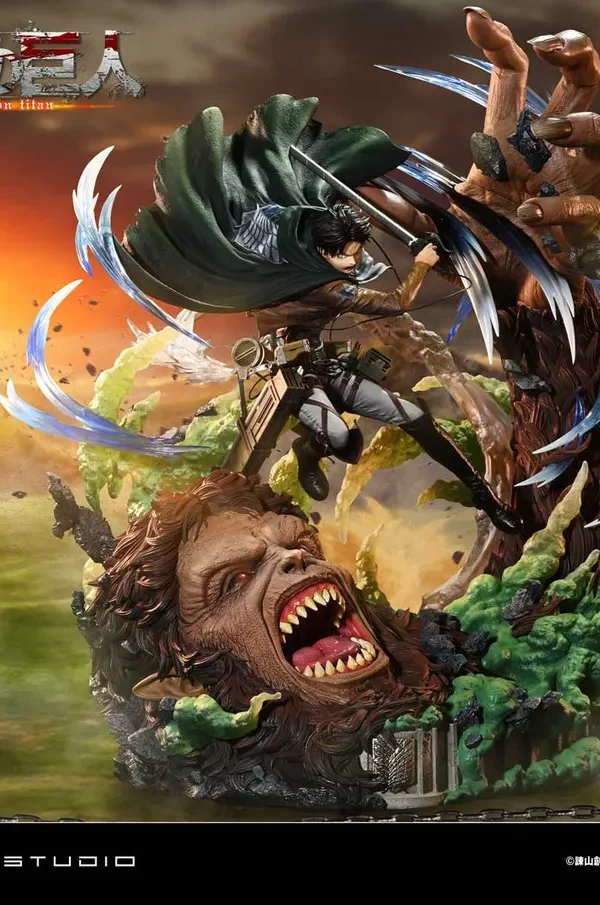 【Pre order】Prime 1 Studio 1/4 Attack On Titan Levi vs Beast titan (Copyright)