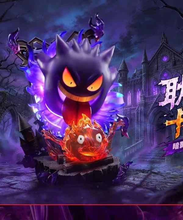 【Pre order】Long Miao Studio1/6 Pokemon Gengar & Calcifer Collaboration Resin Statue with LED