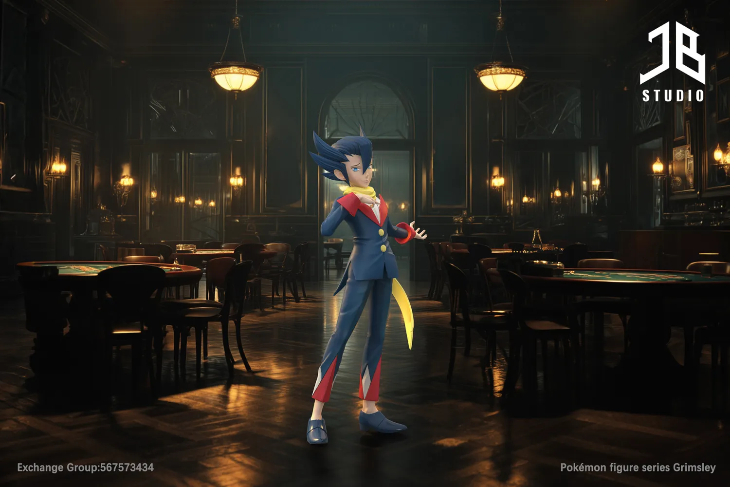 ed39d425ccdf0bc0 【Pre order】JB Studio 1/20 Pokemon Grimsley - Image 1