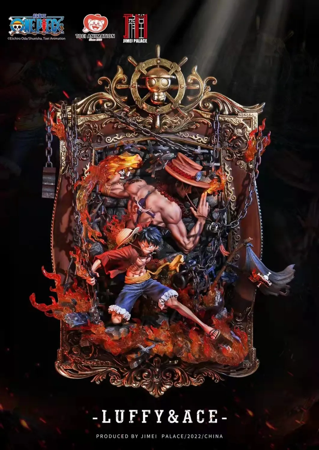 ed59e2b28d5e84cb 【In Stock】JIMEI Palace One-Piece Luffy&Ace 1:6 Resin Statue(Copyright) - Image 1
