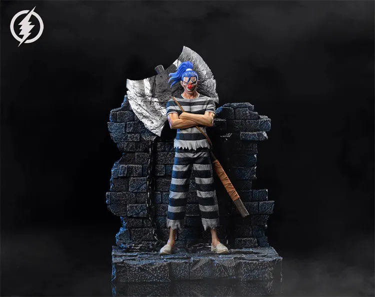 f2fad1e0059b5f0b 【In Stock】Lightning Studio One Piece prison Buggy Resin Statue - Image 1