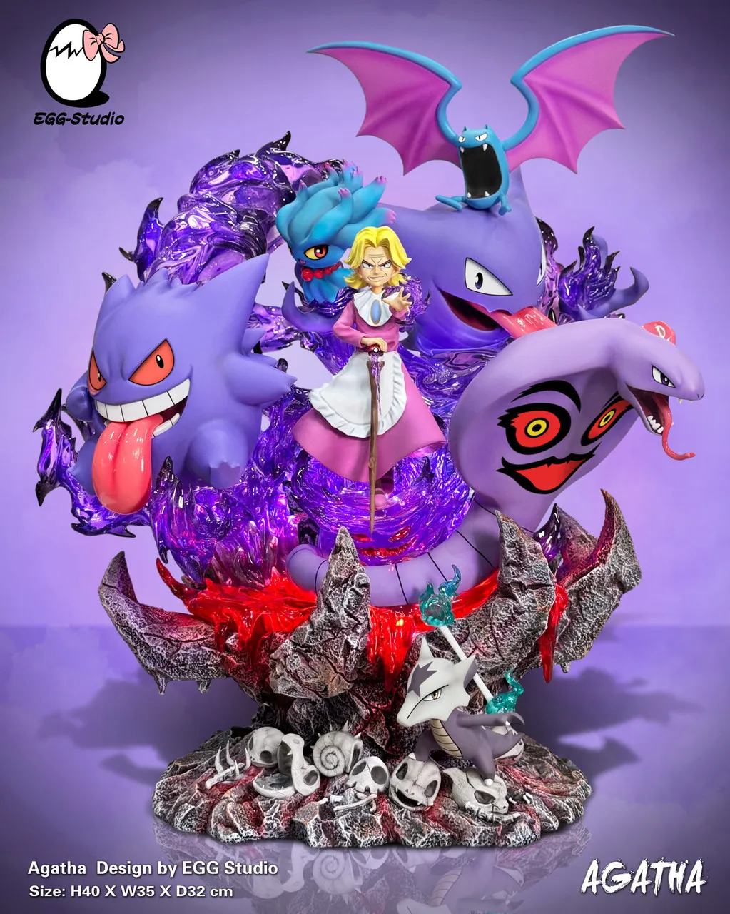 fa069df064380359 【Pre order】 EGG Studio Pokemon Agatha with LED - Image 1