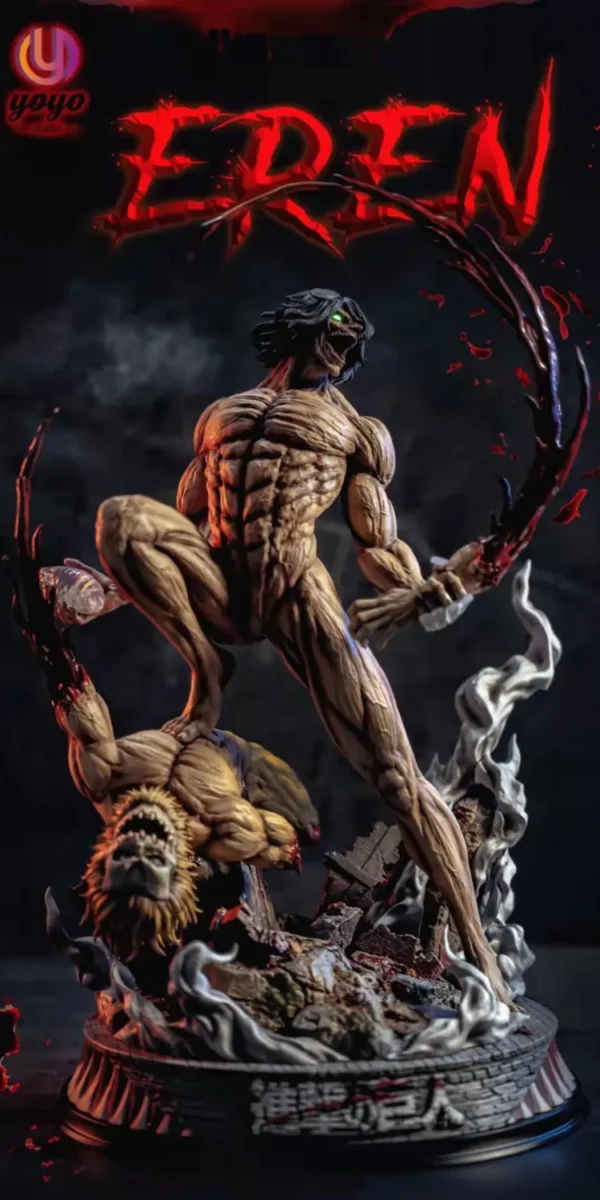 【In Stock】YOYO studio Attack on Titan Shingeki no kyojin VS Agito no kyojin Resin Statue