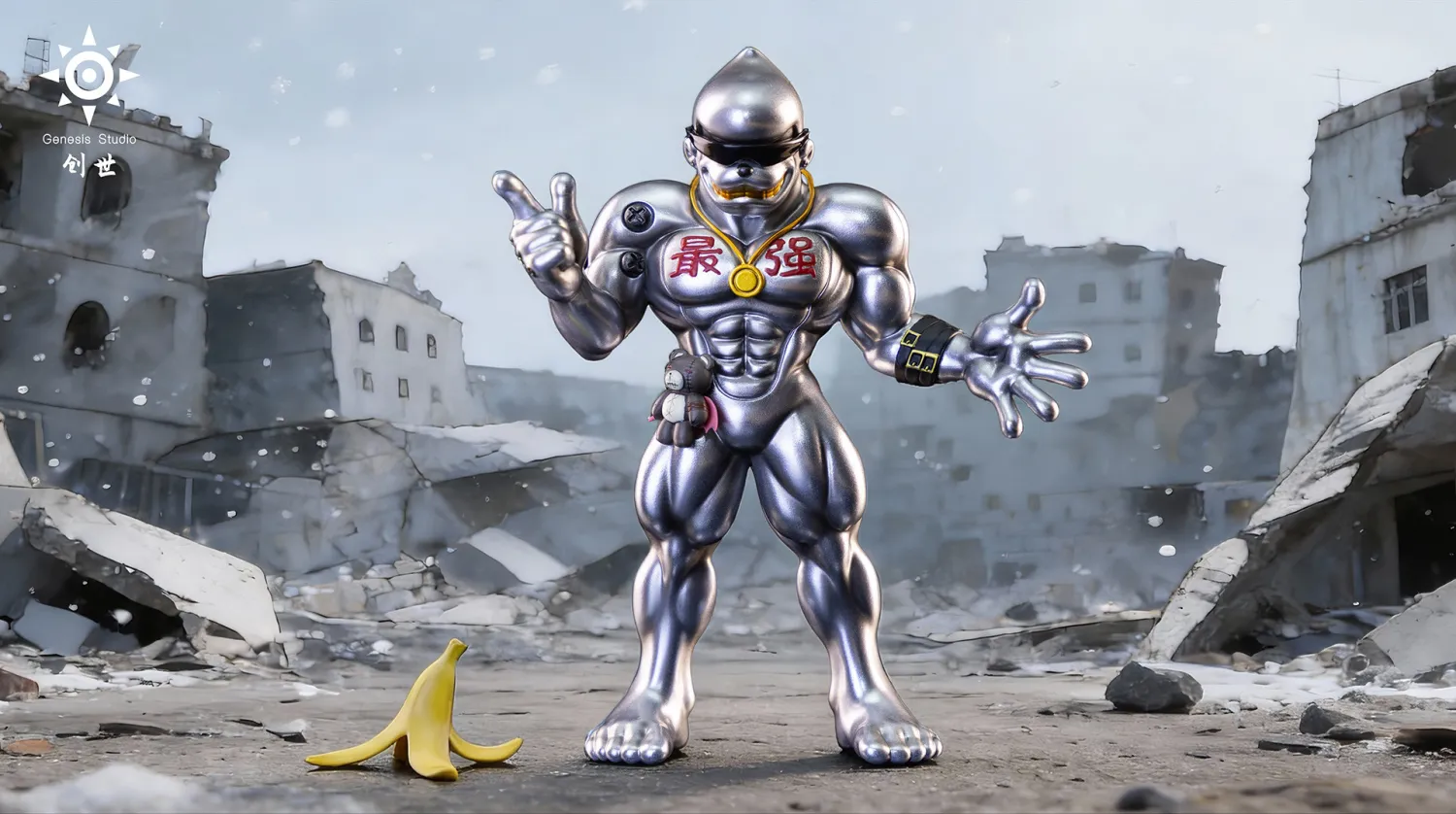 002bcac487e08d31 【Pre order】Genesis Studio - Digimon Metal Etemon - Image 1