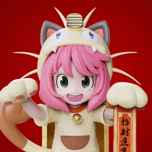 【Pre order】Kawai Studio - Spy x Family Lucky Cat Anya Forger