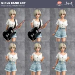 【Pre order】Toei Animation 1/7 PVC Girls Band Cry Rupa (Copyright) - Image 4