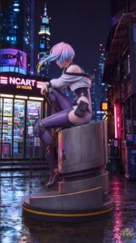 【Pre order】Girl's House GK Studio - Cyberpunk: Edgerunners Lucyna Kushinada - Image 8