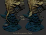 【Pre order】SWORD&WING Studio 1/10 Monster Hunter Furious Rajang with LED - Image 5