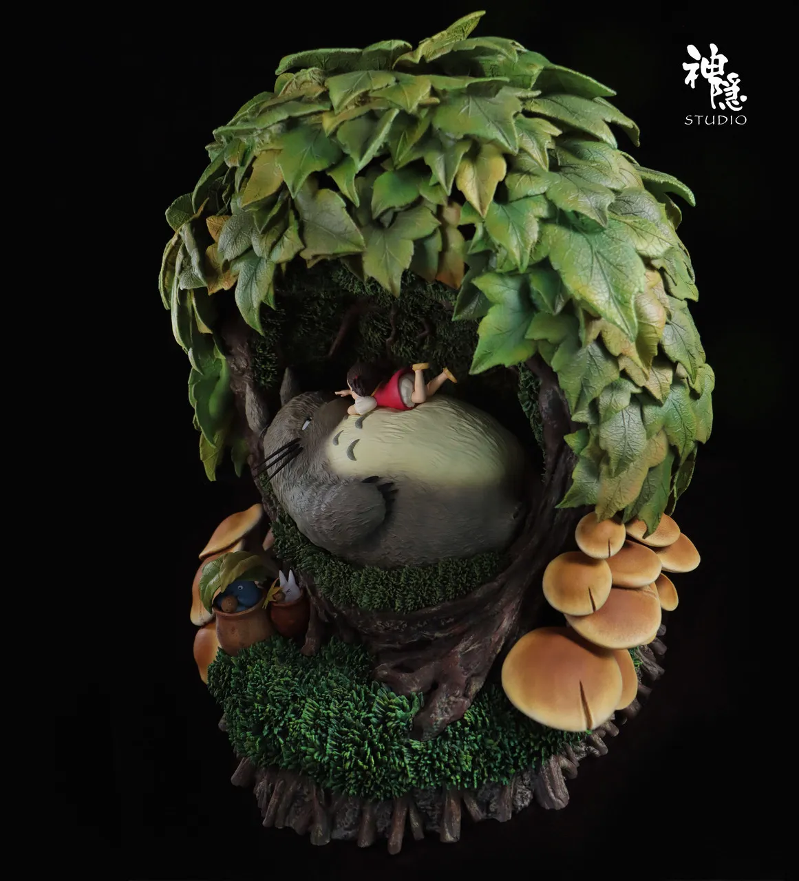30f1e4c8bef5628d 【In Stock】ShenYin Studio - Totoro rest in the tree hole - Image 1