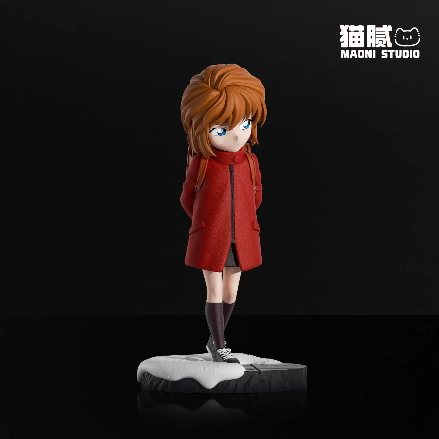 49ccd923e732deff 【Pre order】MaoNi Studio 1/6 Detective Conan Haibara Ai Red dress - Image 1