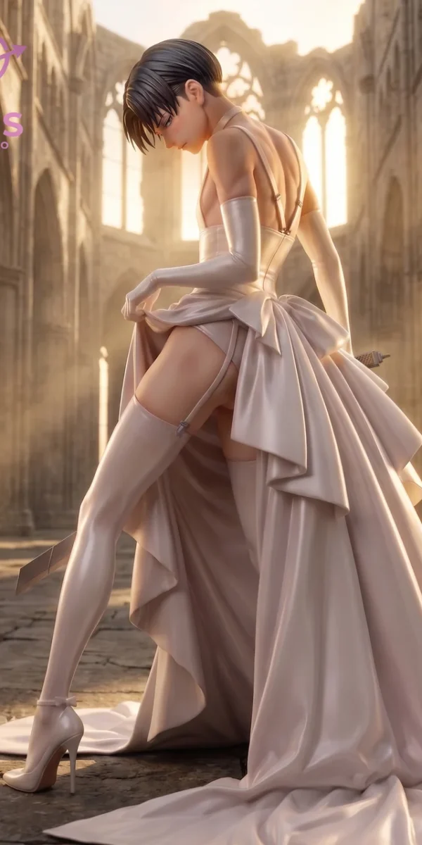 【Pre order】EROS Studio 1/6 Attack On Titan Levi Ackerman Wedding Dress GK Statue