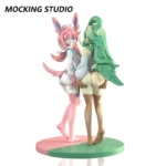 Zhu Yi Wan Jia Studio – Furry Sylveon x Leafeon Pokémon Themed Resin Collectible - Image 9