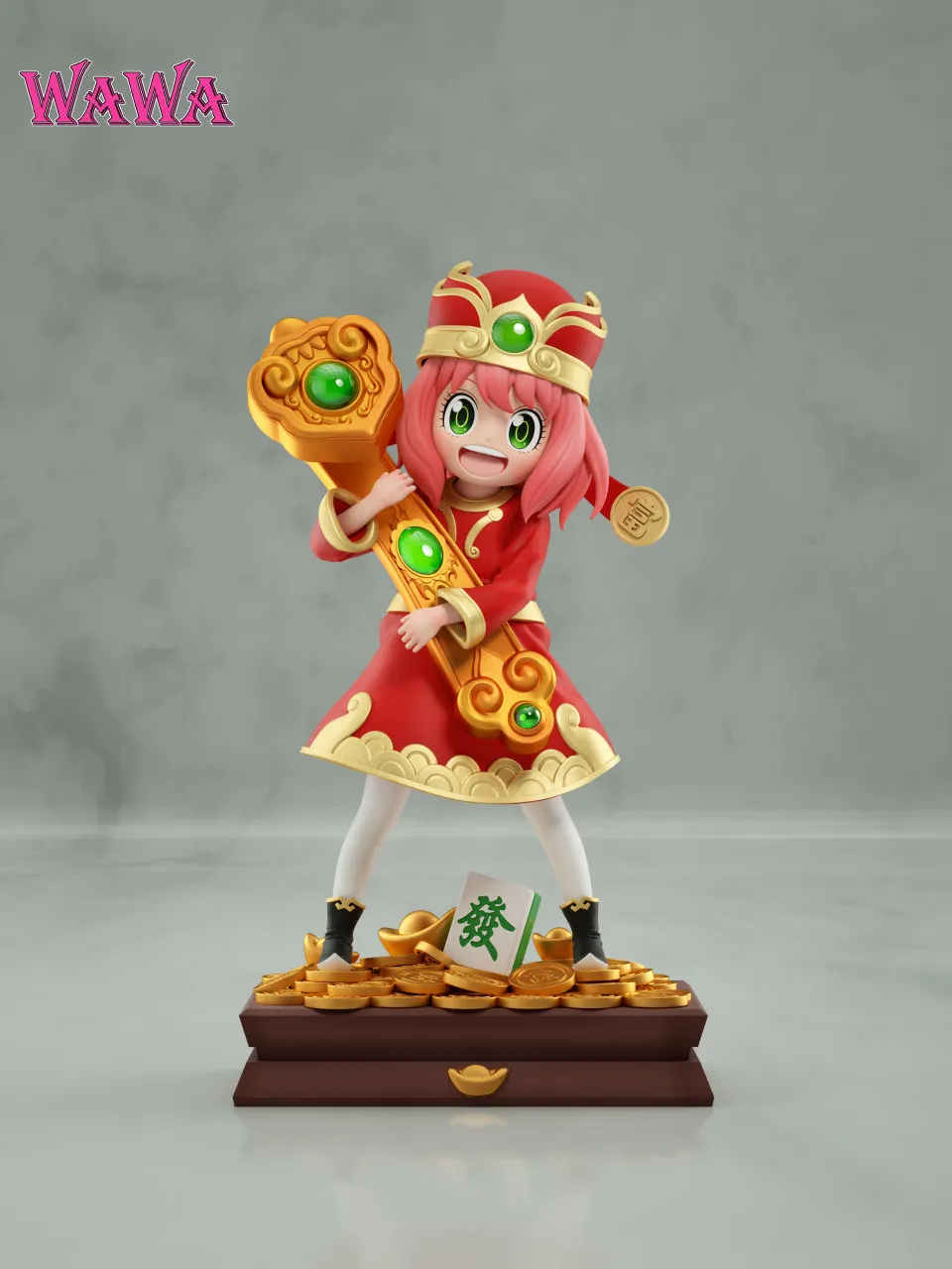 5a65343346ee64fc 【Pre order】WAWA Studio - Spy × Family Anya Forger COS God of Wealth - Image 1