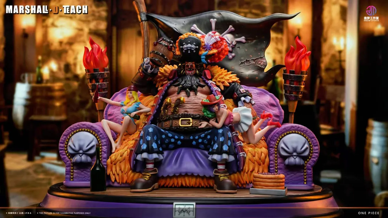 797f1fb02cf4258e 【Pre order】Dream Studio 1/8 One Piece Blackbeard Marshall D Teach Resin Statue - Image 1