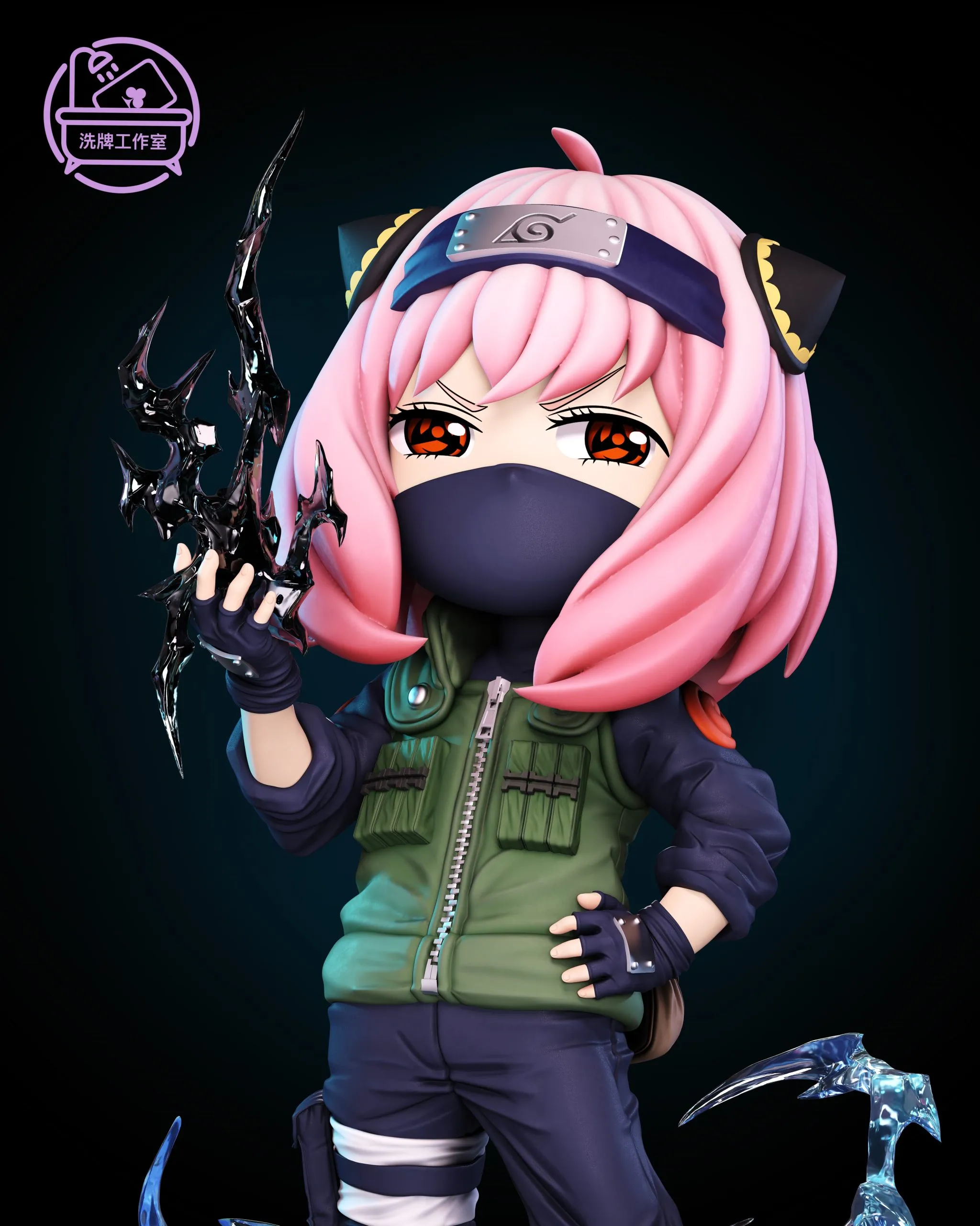 Xi Pai Studio – Spy x Family 03 Anya Forger COS Kakashi Hatake - Image 3