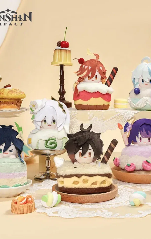 mihoyo-Official Genshin Impact Wondrous Travels Series Scented Plush Keychains