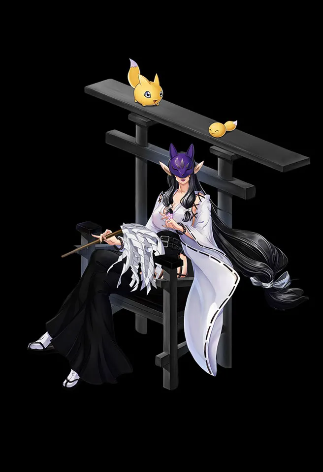 bf42fcf6b2a9279e 【Pre order】LD Studio - Digimon Sakuyamon & Kuzuhamon - Image 1