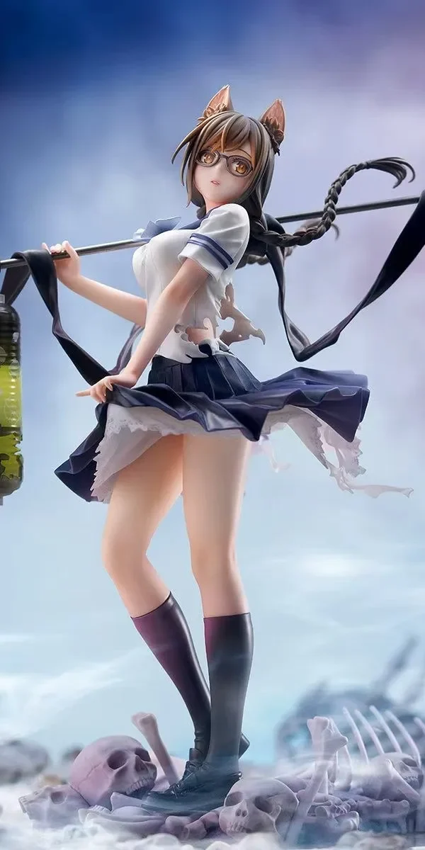 【Pre order】QuesQ 1/7 PVC Bakemonogatari Tsubasa Hanekawa (Copyright)